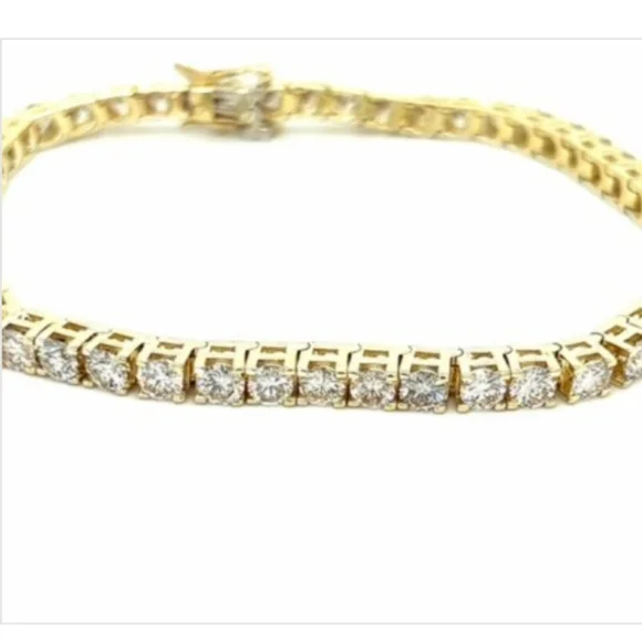 14K 7.5Carat Diamond Tennis Bracelet Stunning Bracelets
